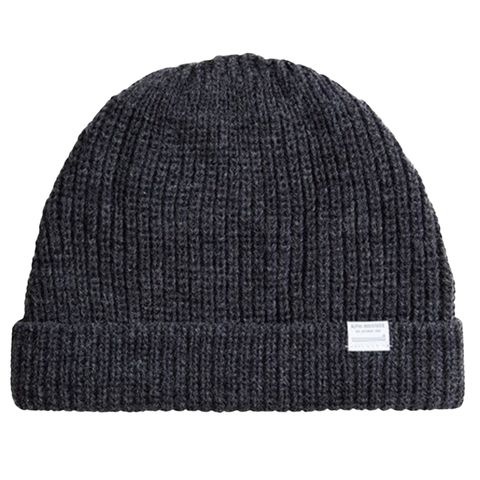Шапка Alpha Industries Essential Watch Cap Dark Charcoal Heather (Темно-серая)