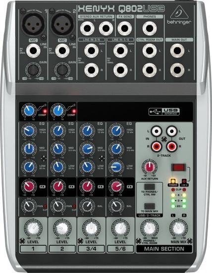 Микшерный пульт BEHRINGER XENYX Q802USB