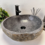 Раковина из речного камня RS-63328 (47*45*15) 0122