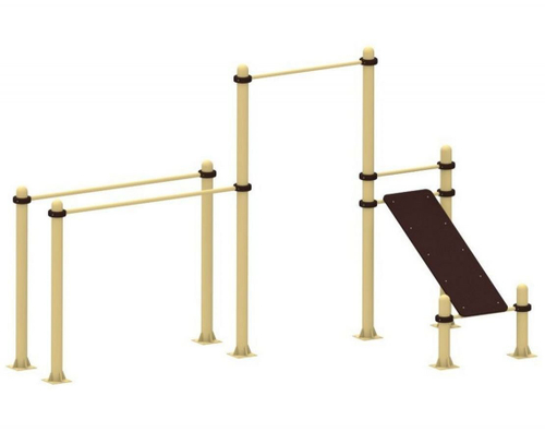 Турник, брусья, скамья для пресса YSK45