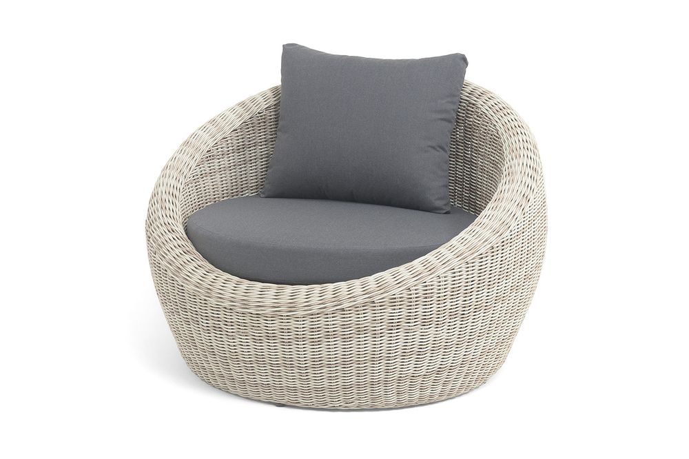 "Барселона" кресло из искусственного ротанга, цвет бежевый