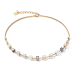 Колье Coeur de Lion Gold 4996/10-1600 цвет прозрачный, серый