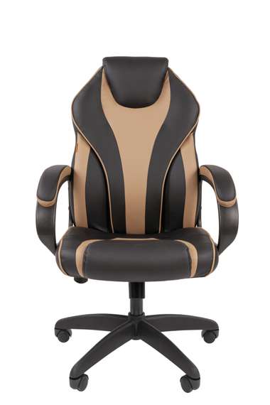 Офисное кресло Chairman 299 Россия экопремиум черный/бежевый
