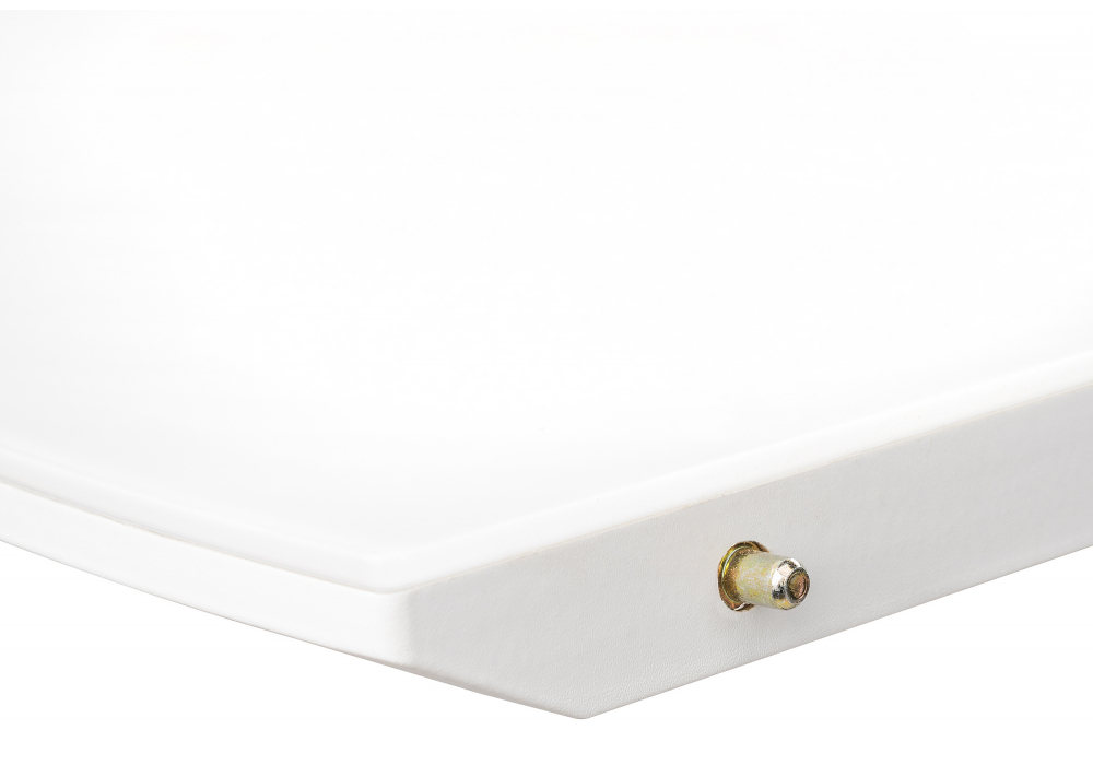 Стол стеклянный Woodville Алингсос белый, белая шагрень