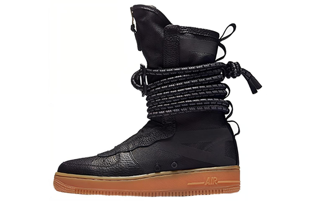 Кроссовки Nike Air Force 1 Black Gum (Женская размерная сетка)