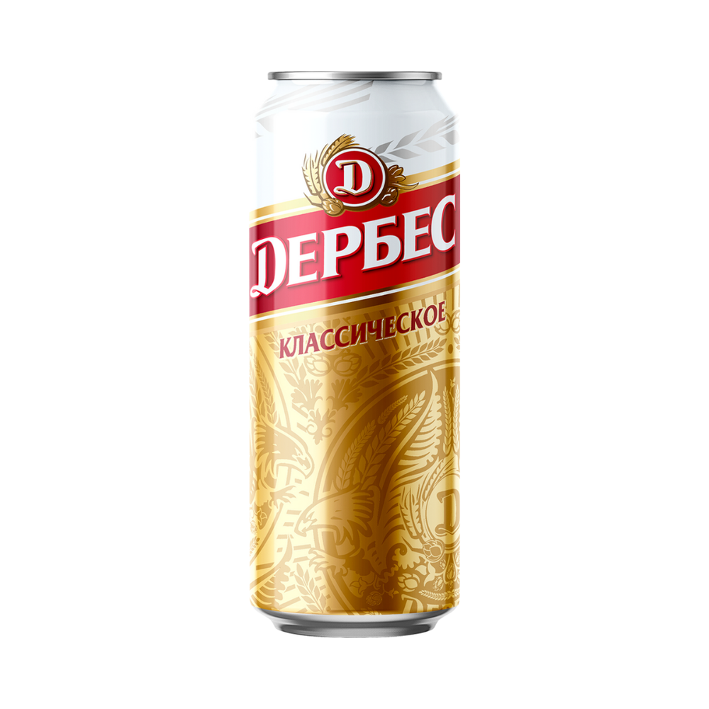 Пиво Дербес классическое 0,43 л ж/б