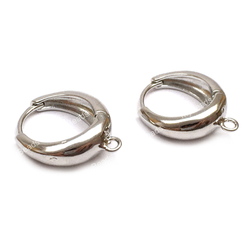 Швензы "Луна" 19х5 мм, родий