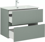 Тумба с раковиной Aquanet Джейн 80 мисти грин