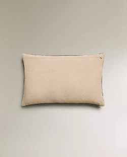 ZARA HOME НАВОЛОЧКА ДЛЯ ДЕКОРАТИВНОЙ ПОДУШКИ ИЗ БАРХАТА, КОРИЧНЕВЫЙ