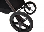 Коляска 2 в 1 Peppy Monaco thermo Black (черный), рама серо-коричневая