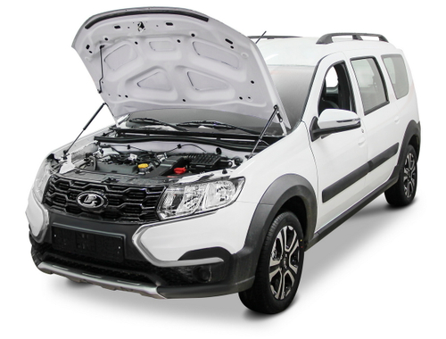 Газовые упоры капота АвтоУпор для Lada Largus I рестайлинг 2021-н.в., 2 шт., ULALAR021