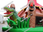 Надувная горка "Логово динозавра"