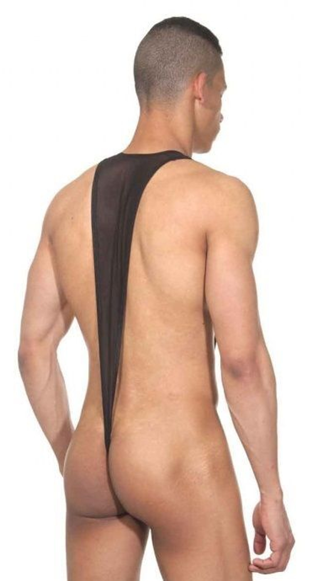 Мужское боди на широких лямках (Размер: L-XL) (Цвет: красный с черным)