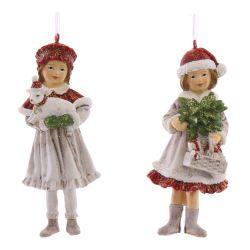 GAEM Украшение новогоднее "Девочка", L5 W5 H12 см, 2в.