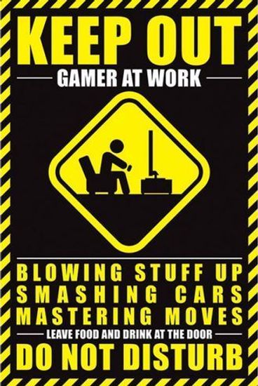 Постер Keep Out. Gamer at work PP34351