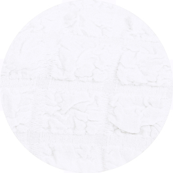 Чехол на стул с оборкой, цвет Белый, Набор 2 шт.