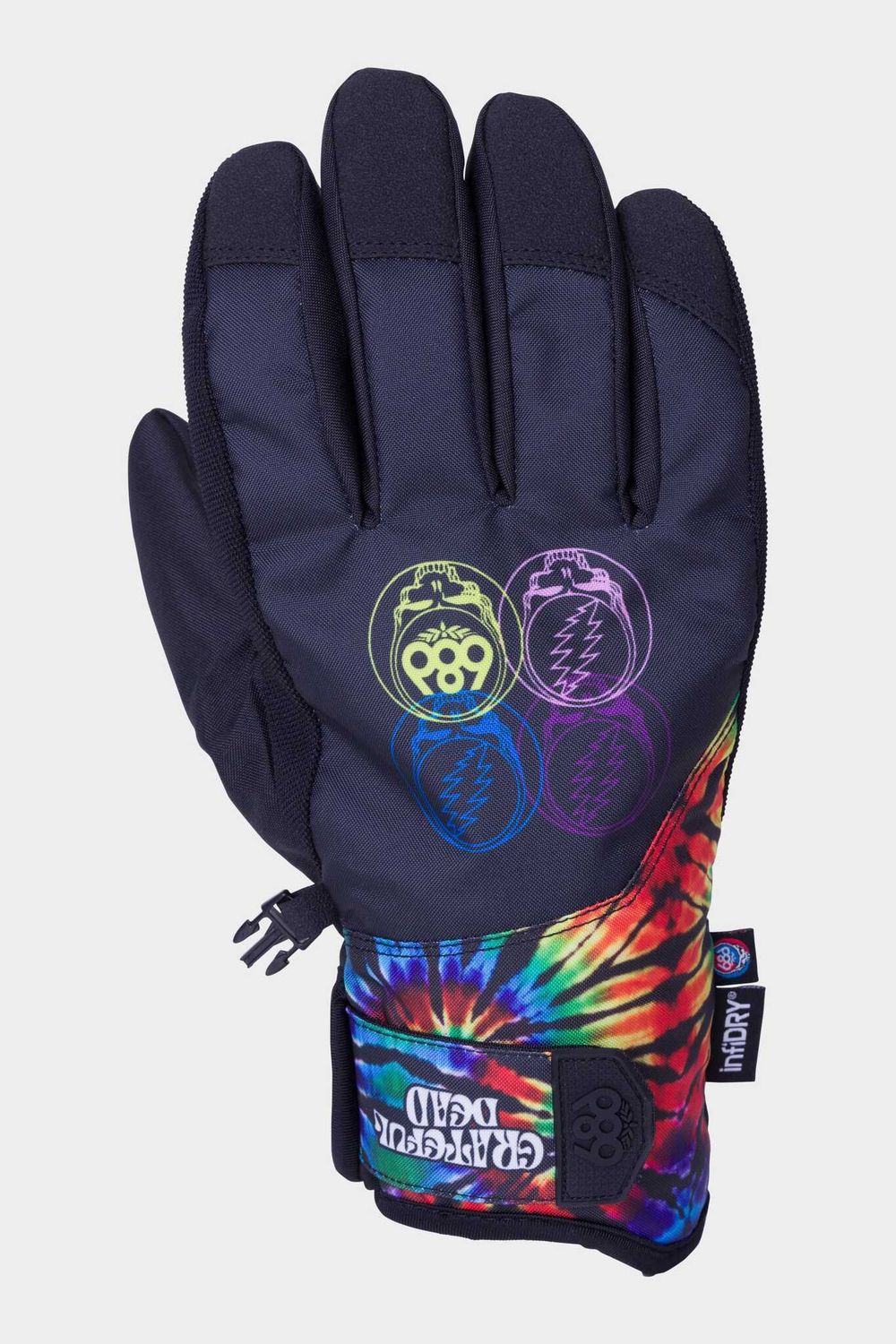 Перчатки 686 MNS PRIMER GLOVE (GRATEFUL DEAD BLACK TIE DYE)