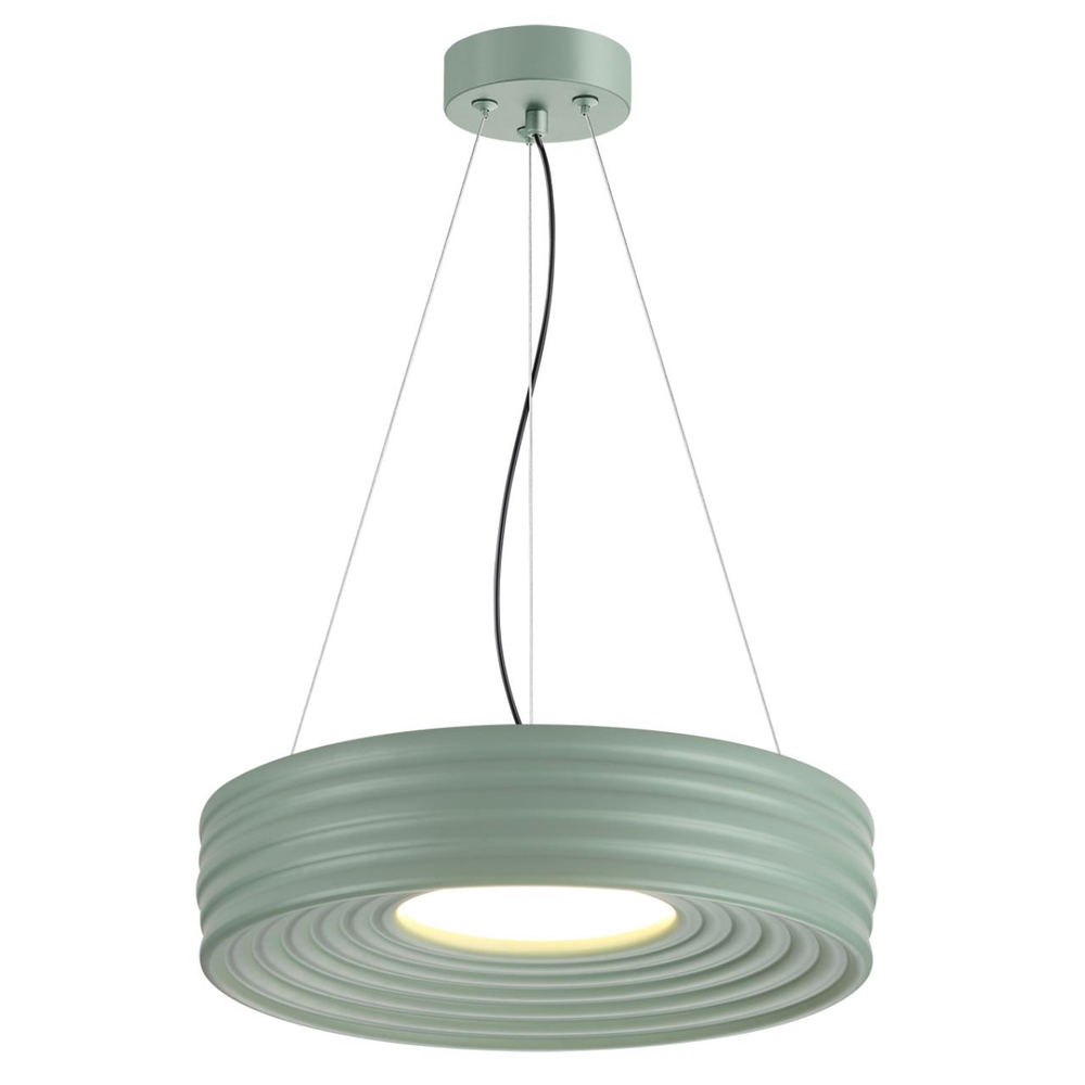 7703/40L AVRA LED SN 583 Светильник металл/пластик/белый/зеленый LED 40Вт 4000K D470 IP20 MACARON