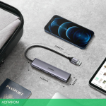 USB-хаб Ugreen CM473-20805 Space Gray (20805)