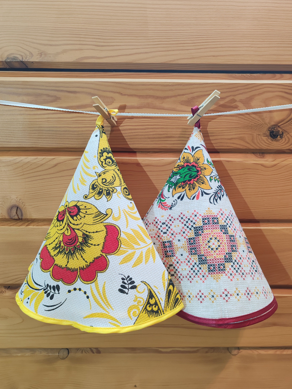 Полотенце кухонное, круглое, 2 шт, вафельное полотно