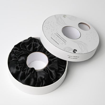 Резинка для волос "FLOWER" чёрный антрацит