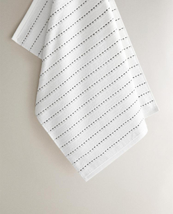 ZARA HOME МАХРОВОЕ КУХОННОЕ ПОЛОТЕНЦЕ, ЭКРЮ
