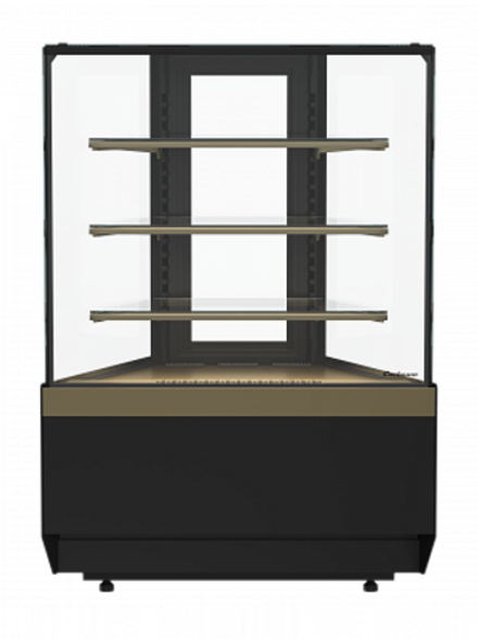 Кондитерская витрина Carboma KC70 VM 0,6-2 STANDARD открытая ПРЯМАЯ БОКОВИНА (версия 2.0) (Cube 2)
