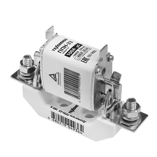 Предохранитель ППН-33-23-00 УХЛЗ 100А габарит 00 Texenergo (в комплекте с держателем)