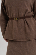 Ремень поясной замша