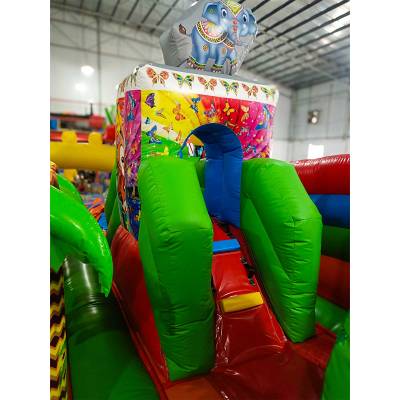 Коммерческий надувной батут "Сафари приключения" 6*5*2.8 м