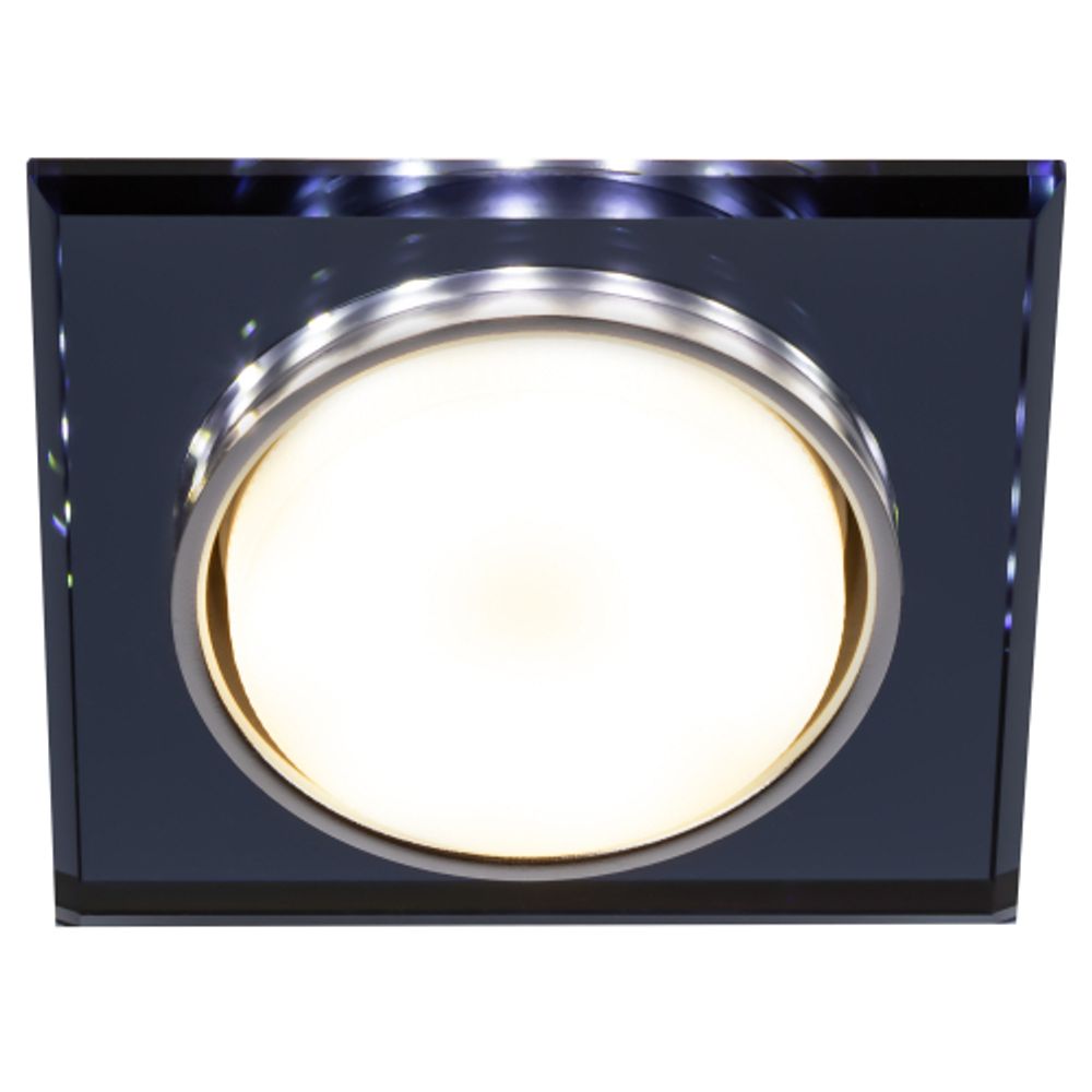 Встраиваемый светильник со светодиодной подсветкой ЭРА DK LD50 BK GX53 черный | Встраиваемые LED светильники