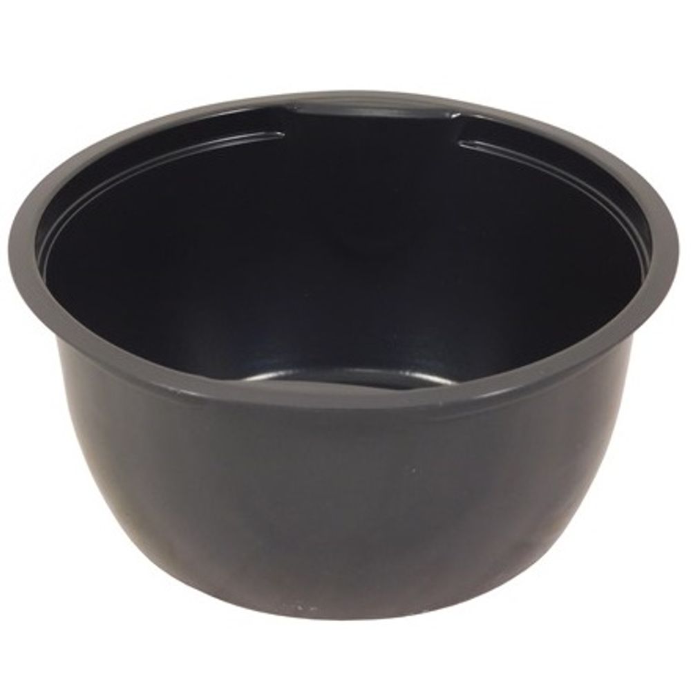 Контейнер КРУГЛЫЙ без крышки М-132 Черный 500г 50шт/600