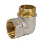 Угольник латунь никель Ду 20 (3/4") ВР/НР 9002 ГОСТ 32585-2013 Aquasfera 9002-02