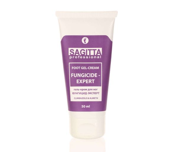 Sagitta Foot gel-cream FUNGICIDE expert, гель-крем для ног, 50мл