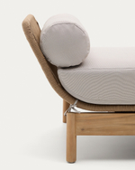 Catalina Шезлонг из светло-серой веревки и массива акации