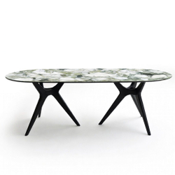 Дизайнерский стол TRIANGLE CERAMIC LARGE black