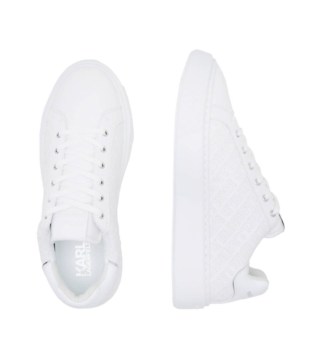 Кожаные кроссовки maxi kup Karl Lagerfeld - белый(KL62214)