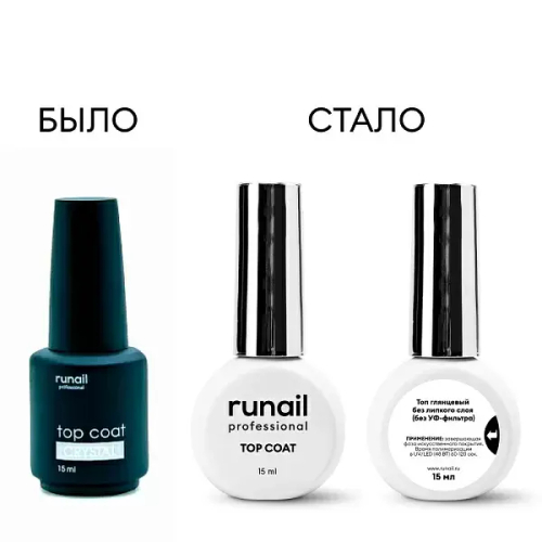 Глянцевый топ для гель-лака Top Сoat CRYSTAL