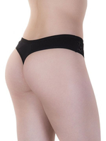 Трусики-стринги с отделкой кружевом (Размер: L) (Цвет: черный)