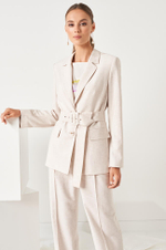 1829 Жакет женский (кремовый меланж)