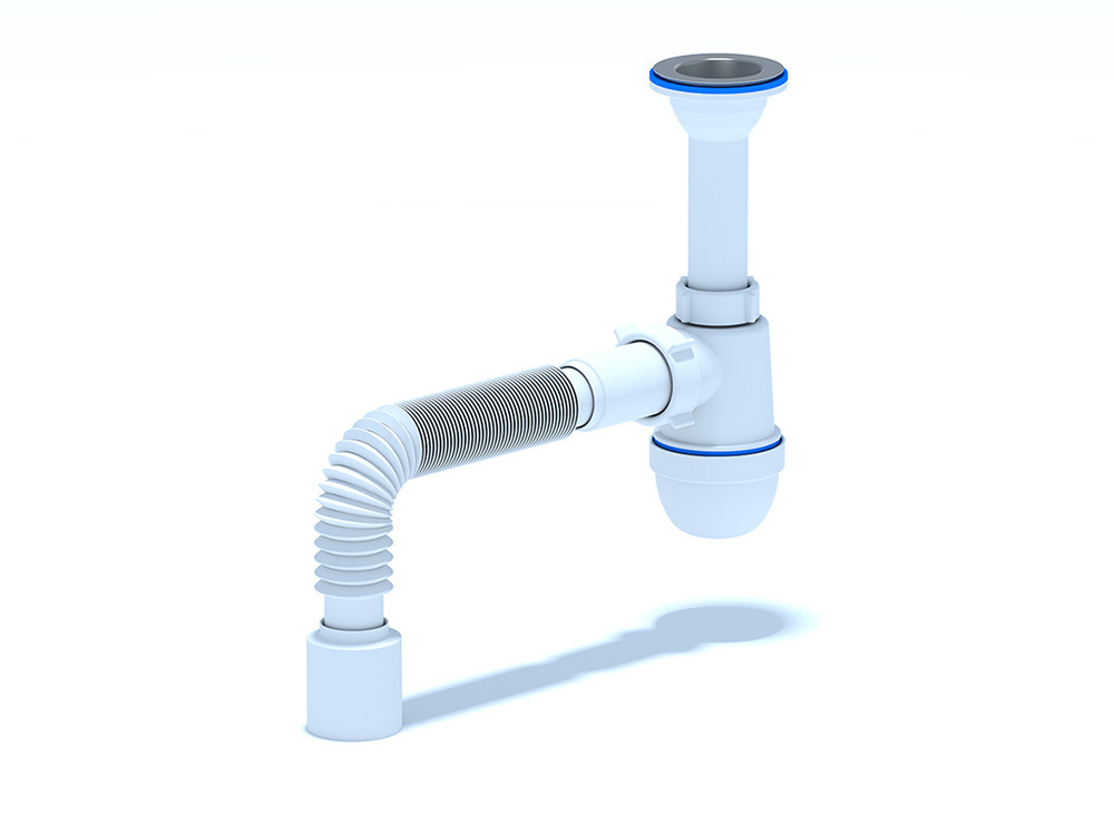 СИФОН АНИ 1 1/2Х40, С ГИБКОЙ ТРУБОЙ 40Х50 (35 Ш/К) C 0510