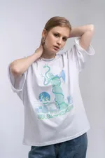 Футболка HELGI INGVARR Змей Белая