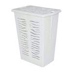 Корзина для белья "Rambai" 30л, 377х261х492 мм (светло-серый)
