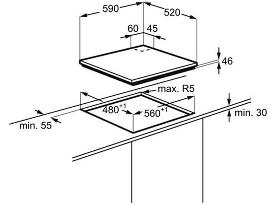 Газовая варочная панель Electrolux GDE263YK