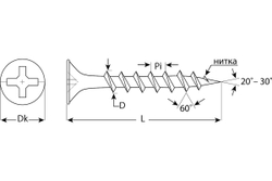 Саморезы СГД гипсокартон-дерево ЗУБР 45х3.5 мм, 45 шт., фосфатированные 300036-35-045