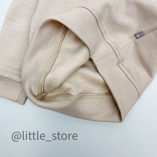 Свитшот "Облака" из футера с начесом, Бежевый