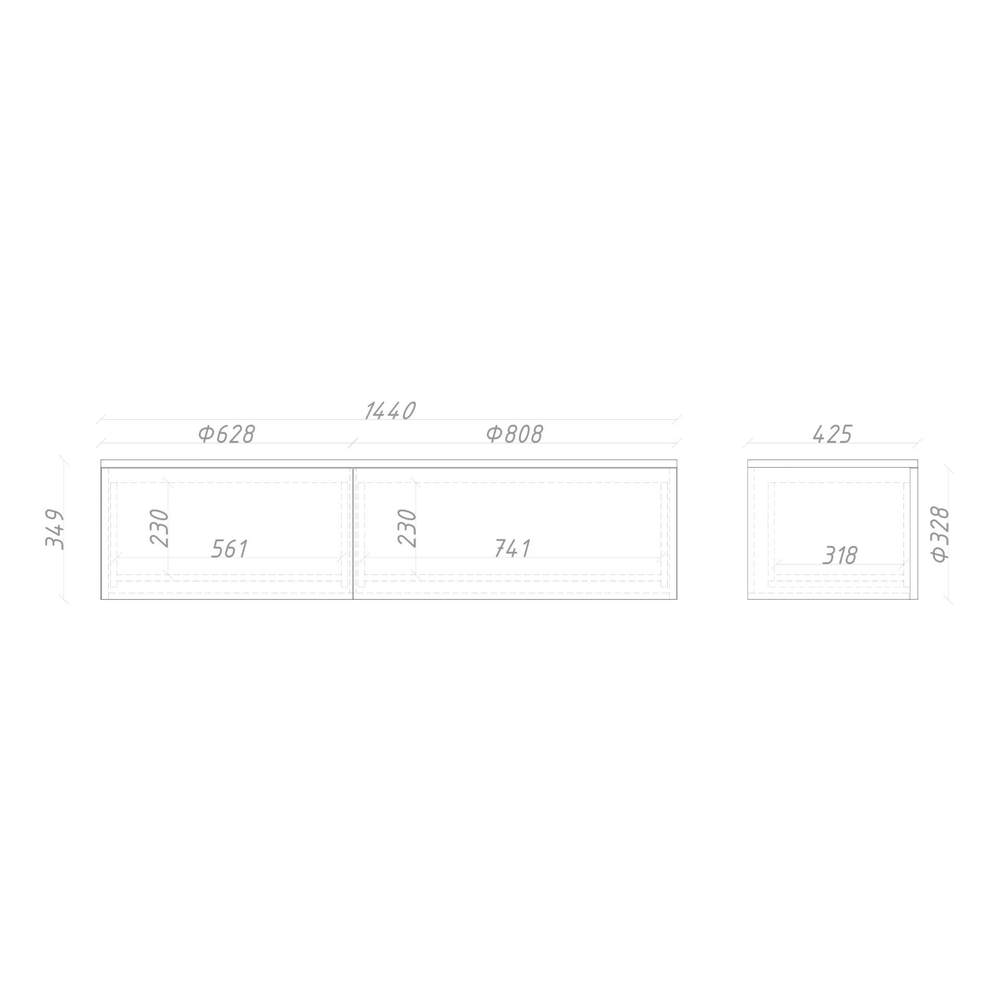 Тумба подвесная ML061