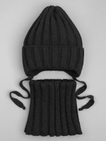 Шапка детская осенняя со снудом