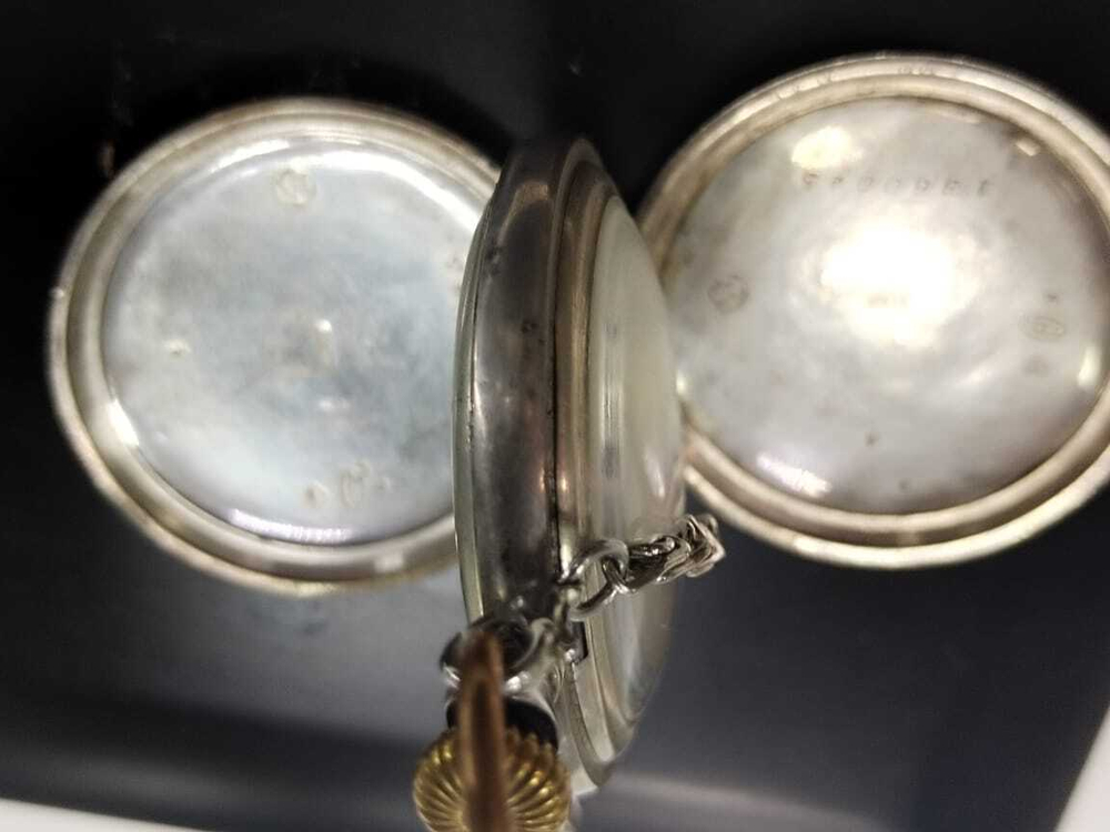 Часы карманные.Beamtenfreund System Glashutte" сер