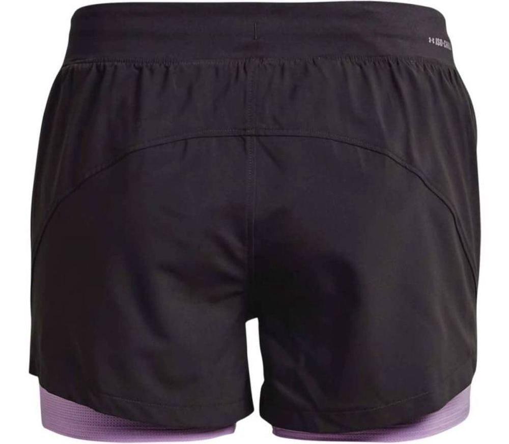 Женские теннисные шорты Under Armour IsoChill Run 2in1 Short M - jet gray/octane